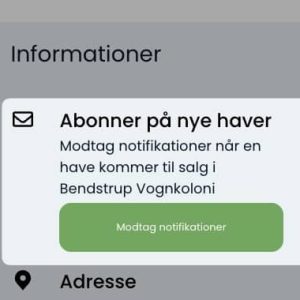 Medlemskab til Haveforeningsnotifikationer